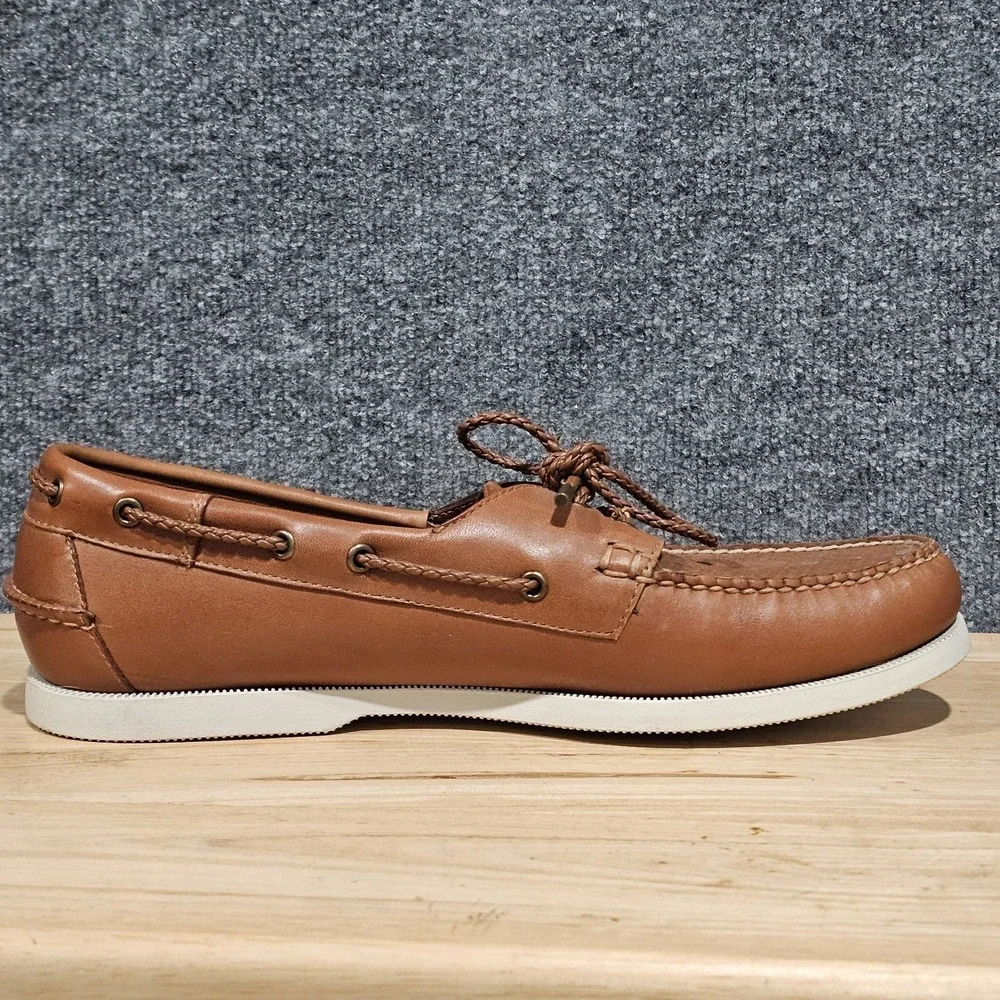 G.H. Bass Weejuns Bayside Boater Boat Shoes Men's 13 D Brown Leather